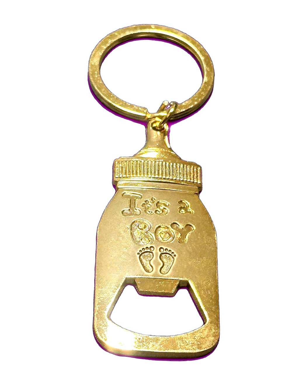 Its a Boy Metal Bottle Opener for Baby Shower 25 Pack